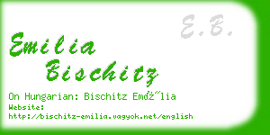 emilia bischitz business card